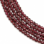 Natural Garnet Beads Strand Faceted Round Diameter 2mm Hole 0.8mm About 160 Beads/Strand 15~16"