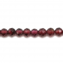 Natural Garnet Beads Strand Faceted Round Diameter 2mm Hole 0.8mm About 160 Beads/Strand 15~16"