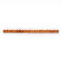 Filo di perle di granato arancione naturale, rotondo sfaccettato, diametro 2 mm, foro 0,6 mm, circa 197 perle/filo 15~16"
