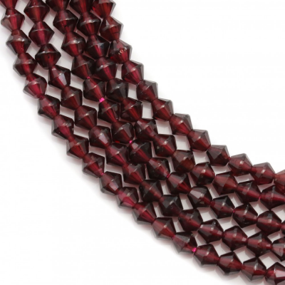 Garnet Faceted Abacus 4mm Hole0.8mm 39-40cm/Strand