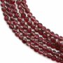 Natural Garnet Beads Strand Faceted Flat Round Size 2mm Hole 0.8mm 39-40cm/Strand