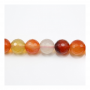 Natural Carnelian Beads Strand Faceted Round Diameter 6mm Hole 1mm About 65 Beads/Strand 15~16"