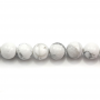 白松石串珠 圓形 直徑10毫米 孔徑1.2毫米 長度39-40厘米/條