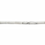 Weißes Howlite Rohr Größe4x13mm Loch0.8mm 39-40cm/Strang
