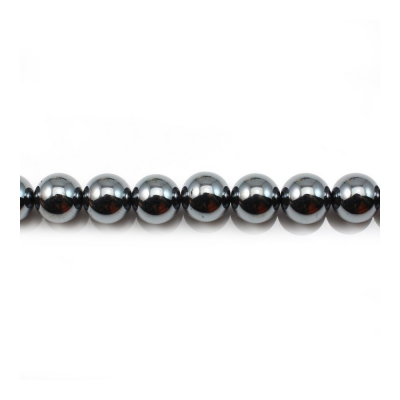 原色黑膽石串珠 圓形 直徑8毫米 孔徑1.5毫米 長度39-40厘米/條
