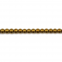 Hematite dourada Redonda Diâmetro2mm Furo1mm 39-40cm/Fio
