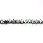 Estrela de hematite Tamanho4mm Furo0.6mm 39-40cm/Fio