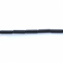 黑瑪瑙串珠 圓柱 尺寸4x13毫米 孔徑1毫米 長度39-40厘米/條