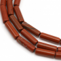 紅石串珠 圓柱 尺寸4x13毫米 孔徑1毫米 長度39-40厘米/條