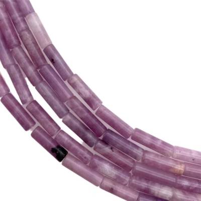 Lilas violet Pierre cylindrique 4x13mm Trou0.8mm 39-40cm/Strand