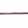 Фиолетовый сиреневый камень цилиндрический 4x13 мм отверстие0,8 мм 39-40 см/коса