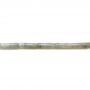 Лабрадорит цилиндрический 4х13мм отверстие1мм 39-40см/коса