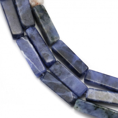 Sodalite Rectangle Taille4x13mm Trou0.8mm 39-40cm/Strand