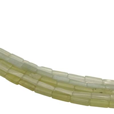Nephrite Jade Rectangle 4x13mm Hole0.8mm 39-40cm/Strand