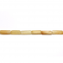 黃玉串珠 長方體 尺寸4x13毫米 孔徑1毫米 長度39-40厘米/條