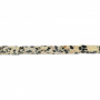 Dalmatiner Jaspis Rechteck 4x13mm Loch0.8mm 39-40cm/Strang