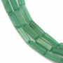 綠東陵串珠 長方體 尺寸4x13毫米 孔徑1毫米 長度39-40厘米/條