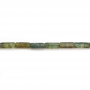 Moss Agate Rectangle 4x13mm Hole0.8mm 39-40cm/Strand