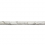 Белый хаулит прямоугольник 4x13 мм отверстие0,8 мм 39-40 см/коса