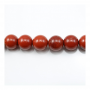 8mm perles de jaspe rouge perles de pierre naturelle Strand 15~16" trou 1mm 49 perles /strat