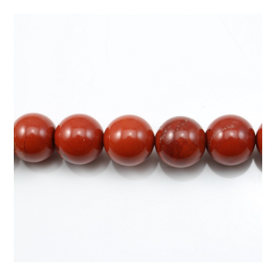 紅石串珠 圓形 尺寸12毫米 孔徑1.5毫米 長度39-40厘米/條
