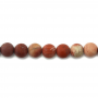 Natural Red Jasper Beads Strand Round Diameter 8mm Hole 1mm About 49 Beads/Strand 15~16"