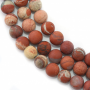 Perline di diaspro rosso naturale Diametro rotondo 6mm foro 1mm circa 63 perline/filo 15~16"