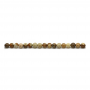 Natural Picture Jasper Beads Strand Round 3mm Hole 0.7mm About 132 Beads/Strand 15~16"