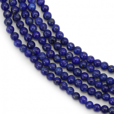 Natural Stone Lapis Beads Strand Round Diameter 2mm Hole 0.4mm About 160 Beads/Strand 15~16''