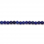 青金石串珠 圓形 直徑2毫米 孔徑0.4毫米 長度39-40厘米/條