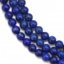 Lapis-lazuli perle ronde sur fil  Taille 4mm de diamètre trou0.8mm Environ 97perles/fil 15~16"