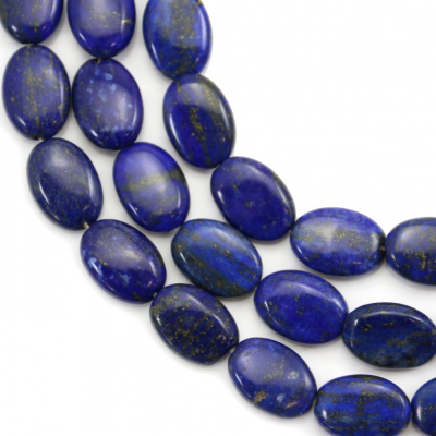 Natural Lapis Lazuli Beads Strand Oval Size 10x14mm Hole 1mm About 29 Beads/Strand 15~16"