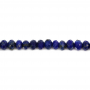 Perles de lapis-lazuli naturelles en forme d'abaque à facettes taille 2x3mm trou 0.8mm 15~16"/cordeau