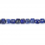 Perline di lapislazzuli naturale filo sfaccettato dimensione quadrata 4x4mm foro 0,8mm 15~16"/filo