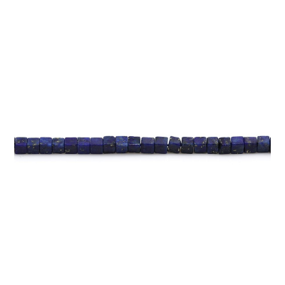 Lapis Lazuli Cube 2mm Hole0.8mm 39-40cm/Strand