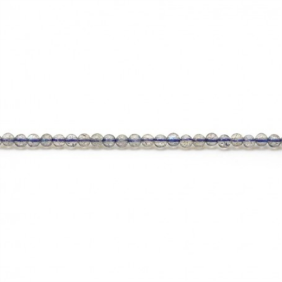 Perline di Labradorite di pietra naturale Filone Diametro rotondo 2mm foro 0,4mm circa 178 perline/filo 15~16"