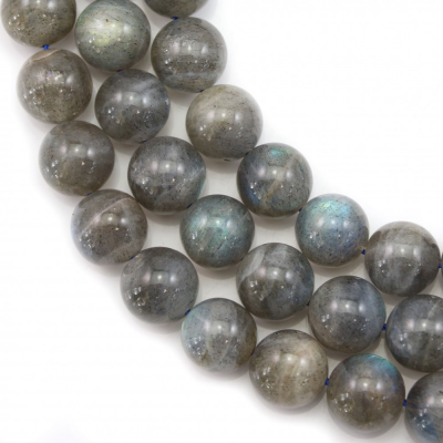 Natural Labradorite Beads Strand Round Diameter 8mm  Hole 1mm  About 48 Beads/Strand 15~16"