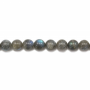 Natural Labradorite Beads Strand Round Diameter 8mm  Hole 1mm  About 48 Beads/Strand 15~16"