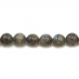 Labradorite runde Perlenkette Durchmesser 10mm Durchmesser des Loch 1mm ca. 40 Stck / Strang 15~16"
