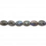 Labradorite facettierte ovale Perlenkette 10x14mm Durchmesser des Loch 1mm ca. 29 Stck / Strang 15~16"