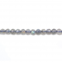 Perline di labradorite naturale filo sfaccettato rotondo diametro 3 mm foro 0,6 mm circa 123 perline / filo 15 ~ 16 "