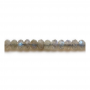 Perline di Labradorite naturale Fili Abacus (sfaccettato) Dimensioni 4x6mm Foro 1mm 15~16"/filo