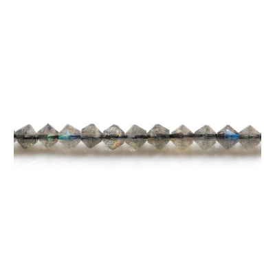 閃光石串珠 切角算盤珠 4毫米 孔徑0.8毫米 長度39-40厘米/條