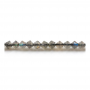Labradorite Faceted Abacus Size4mm Hole0.8mm 39-40cm/Strand