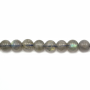 Perline naturali di labradorite Diametro rotondo 4 mm Foro 0,8 mm Circa 100 perline/filare