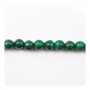Perline di malachite verde naturale Diametro rotondo 4 mm foro 0,8 mm circa 96 perline/filare 15~16"