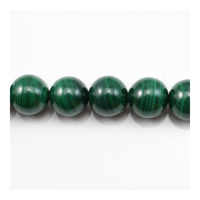 Perline di malachite verde naturale Diametro rotondo 10mm foro 1mm circa 44 perline/filo 15~16"