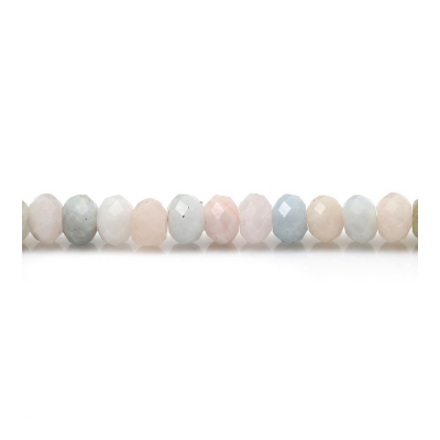 Morganite Faceted Abacus Size4x6mm Hole0.8mm 39-40cm/Strand