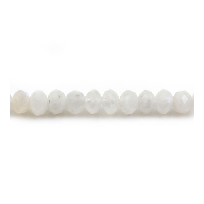 Moonstone Faceted Abacus Size3x4mm Hole1mm 39-40cm/Strand