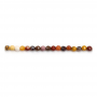 Fili di perle naturali di Mookaite rotonde (sfaccettate) Diametro 2mm Foro 0,3mm 15~16"/filo